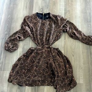 Paisley Dress With Cutouts